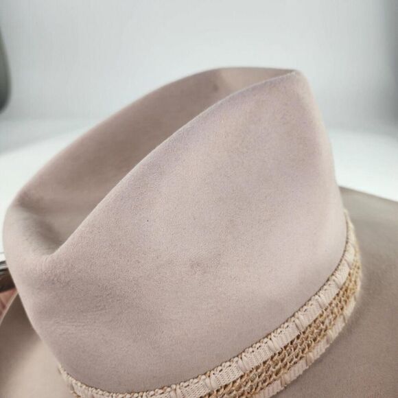 Stetson Beige Cowboy Hat with Feather Accent main image 3